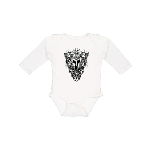Inktastic The Armor of Viking Boys Long Sleeve Baby Bodysuit