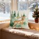 thumbnail image 1 of Herunwer Pillow Covers Christmas Ball Glitter Festive Decorative Throw Pillow Case Soft Two-Sided Print for Sofa Bed Couch Holiday Home Decor, 1 of 6