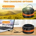 thumbnail image 3 of Lámpara de camping, linterna portátil recargable por USB, minilinterna portátil con 3 modos de iluminación ajustables, para bricolaje, sótano, tienda de campaña, iluminación de emergencia, 3 of 5