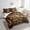 Clay Brown, variant on Erosebridal Highland Cow Bedding Twin Comforter Set, Groovy Flower Down Comforter, Animal Print Decor, Reversible 7-Piece