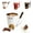 White, variant on Chocolate Fondue Mug with Fork, Sweet Melting Cup Set for Chocolate and Cheese, Ideal Gift for Date Nights, Birthdays, Anniversaries and Weddings