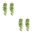 thumbnail image 4 of Matsuzay 2 piezas de plantas artificiales de apariencia realista colgantes-hojas de mimbre para interiores o exteriores batata colgante batata 2Conjunto, 4 of 6