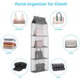 thumbnail image 4 of Bolsa de almacenamiento transparente para armario, organizador de bolso colgante, bolsa para zapatos diversos con bolsa para colgar, almacenamiento transparente, 4 of 5