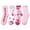 Pink Heart, variant on 7 Pairs Fuzzy Socks for Women Cozy Fluffy Winter Slipper Warm Socks
