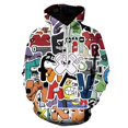 thumbnail image 3 of Sudadera con capucha con estampado 3D del alfabeto divertido, sudaderas con letras de dibujos animados, chándal para niño, sudadera Harajuku, ropa de anime para niña, camisetas para niños, sudadera co, 3 of 5