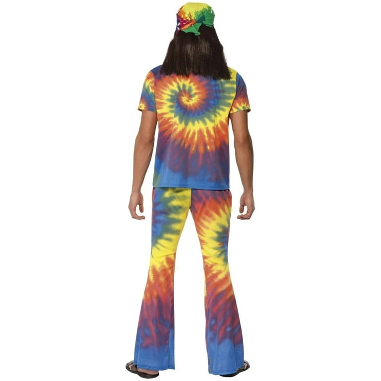 60s Groovy Flared Trousers Mens Adult Multicoloured 60s Groovy Flared Trousers Mens Adult Multicoloured