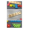 thumbnail image 3 of Wooden Blocks Toy For Toddlers 1-3 Years, Non- Shape And Size Sorting Activity Puzzle Banmo, 3 of 5