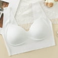 thumbnail image 4 of Everyday Bras for Women Thin Bra Womens Sports Bras plus Size Womens Bras Push up Underwire Athletic Women Seamless Bras Bras Bulk Woman Sports Bar Strapless Sports Bras for Women Women's White One, 4 of 8