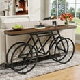 thumbnail image 2 of Finmind 70.9" Console Table, Extra Long Sofa Table with Bicycle Base, 2 of 7