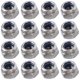 thumbnail image 1 of EXHUMKY 100Ud Tuercas Autoblocantes De Acero Inoxidable 304 Con Inserto De Nylon Resistente, 1 of 6
