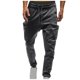thumbnail image 1 of Pantalones largos para hombre con cordón, cintura elástica, múltiples bolsillos, pantalones casuales para hombre, 1 of 5