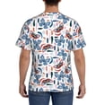thumbnail image 3 of Bixox Men's Retro Butterfly Printed Short Sleeve Skinny Athletic T-Shirt, 3 of 6