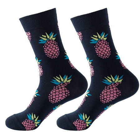 

Socks for Women Autumn and Winter Banana Fruits Printed Medium Stockings Boot Socks