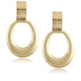 thumbnail image 1 of Big Circle Exaggerated Metal Texture Brushed Frosted Geometric Earrings Creative Party Birthday Jewelry Gift,Style 1, 1 of 4