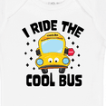 thumbnail image 4 of Inktastic I Ride the Cool Bus with Yellow Bus Boys or Girls Baby Bodysuit, 4 of 5