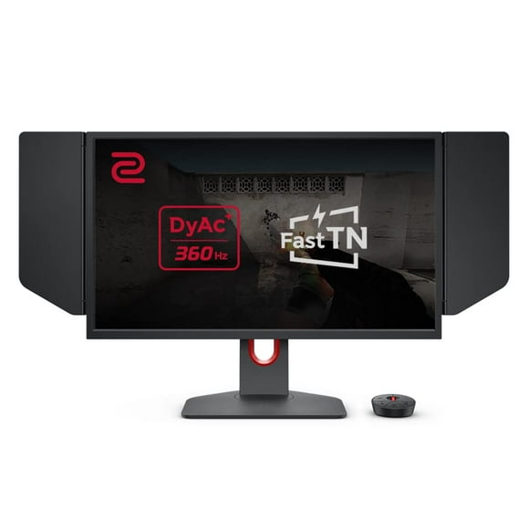 Monitor para juegos BenQ Zowie XL2566K 24.5 TN rápido en 360 Hz | Claridad de movimiento DyAc⁺ | 1080p | Configuración XL para compartir | Menú rápido personalizado | Interruptor S | Escudo | Base más