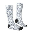 thumbnail image 3 of Fotbe Hipster Mustache print Women's Men's Novelty Crew Socks Cotton Socks Knee High Socks for Walking,Running,Nurses,Pregnancy, 3 of 9