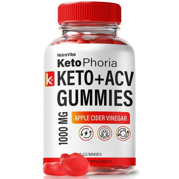 Keto Phoria Keto ACV Gummies, Official KetoPhoria ACV Gummy S, Keto ACV Supplement, All Natural Apple Cider Vinegar, Blast Keto Phoria Gomitas Reviews (60 Gummies)