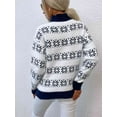 thumbnail image 3 of KRE Prime Women Snowflake Pattern Mock Neck Sweater, 3 of 15