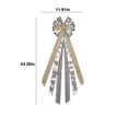 thumbnail image 3 of Last Dash for Holiday Decor Christmas Decorative Christmas Gift Christmas Tree Topper, 43x11 Inches Toppers Bow With Patterned Ribbon, Christmas Tree Topper Bow For Christmas Home Decoration Savings, 3 of 8