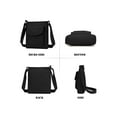 thumbnail image 5 of PULLIMORE Small Crossbody Bags for Women Lightweight Waterproof Nylon Mini Cell Phone Purses Handbag Shoulder Bag, Black, 5 of 9
