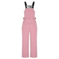 thumbnail image 6 of Brglopf Womens Insulated Snow Bibs Jumpsuit Waterproof Winter Ski Pants Adjustable Straps Outdoor Snowboarding Overalls Pink M, 6 of 9