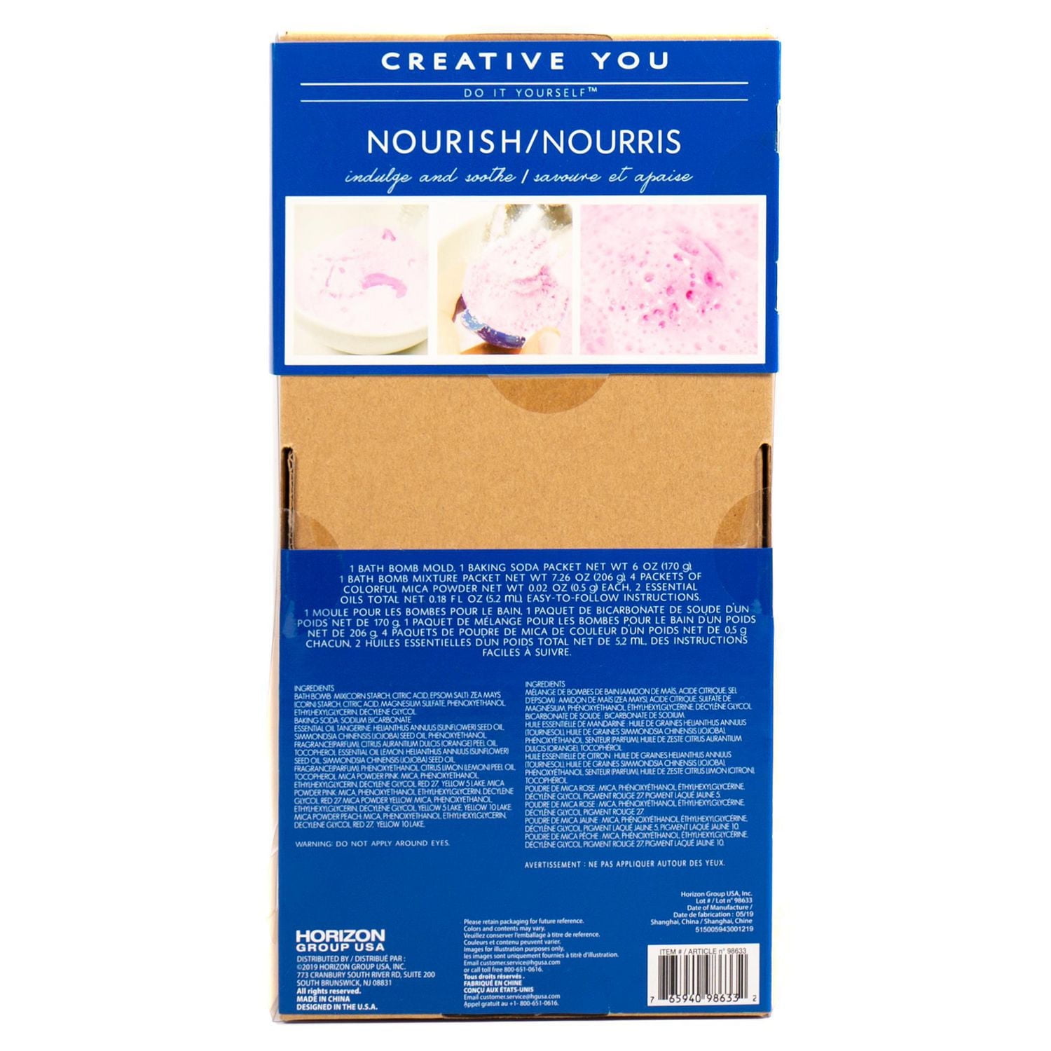 Creative You D.I.Y. Bombes pour le Bain Citronnade Mandarine 14 ans et plus