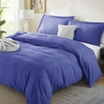 thumbnail image 2 of LammaLoe Duvet Cover King 3 Piece, Luxury Microfiber Bedding Sets with 2 Pillow Shams, Royal Blue, 2 of 11