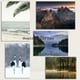 thumbnail image 2 of Póster artístico de naturaleza, montaña, río, bosque, grulla Tsuru, pájaros, paisaje, pintura en lienzo, impresiones de pared, imagen para sala de estar, decoración del hogar, 2 of 5