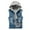 Light Blue, variant on Odeerbi Hooded Denim Vest for Men Jean Vest Fashion Casual Jacket Vest Blouse Light Blue