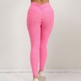 thumbnail image 5 of LEBONYARD Leggings for Women Clearance under $5,Women Patchwork High Waist Stretch Strethcy Fitness Leggings Yoga Pant Pink XL, 5 of 7