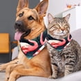 thumbnail image 4 of Flamingo Pack of Two Translucent Chiffon Yarn Cat Scarves - Breathable Pet Collars Set - 16x16x22.8 in and 20.9x20.9x30 in Sizes, 4 of 5