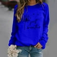 thumbnail image 3 of Feimerou Womens Long Sleeve Tops Plus Size Crewneck Graphic Sweatshirts Classic Fit Dandelion Printed Casual Pullover Top, 3 of 8