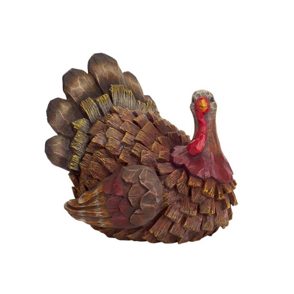 Download Pack of 4 Wood-Style Country Rustic Table Top Turkey ...