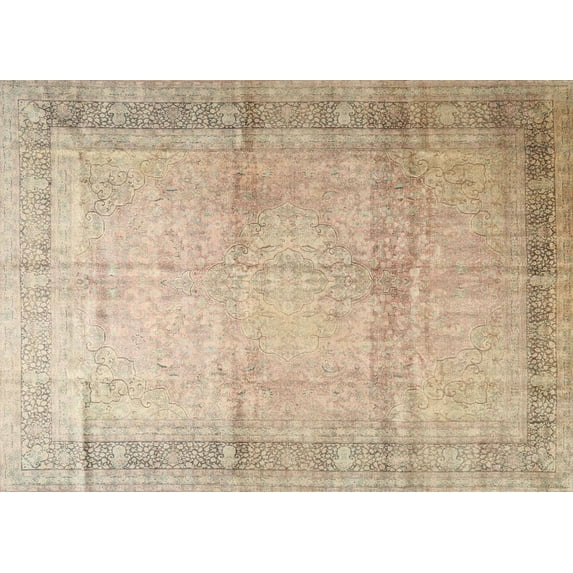 Ahgly Company Machine Washable Indoor Rectangle Traditional Brown Area Rugs, 6' x 9'