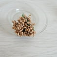thumbnail image 5 of NUOLUX 12pcs/bunch Mini Artificial Pip Berry Picks Fruit Flower Stamens for DIY Wedding Christmas Garland Box Scrapbooking Decoration (Gold), 5 of 6