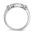 thumbnail image 2 of Sterling Silver Rhodium-Plated Cz Ring (Size 8) Made In China qr6724-8, 2 of 4