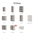 thumbnail image 6 of Furniture of America Seni Stackable Wood 3-Cube Bookcase in Black, 6 of 12