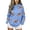 Blue, variant on NMMUED Game Day Hooded Sweatshirt Women Graphic Hoodies Funny Football Graphic Shirt Game Day Pullover Hoodies Long Sleeve Beige L