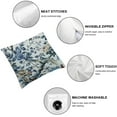 thumbnail image 4 of Nawypu Chinoiserie Pillow Covers  Set of 2, Vintage Bule Birds Flowers Farmhouse Decorations Throw Pillow Covers Blue and White Outdoor Decorative Cushion Case for Couch Sofa Home White, 4 of 6