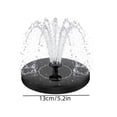 thumbnail image 3 of HCBY Solar Fountain Pump, 6.3in Floating Solar Powered Fountain, 7 Nozzles Bird Bath Water Pump, Garden Pond Solar Fountain for Outdoor Decor, 3 of 6