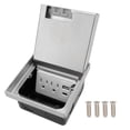 thumbnail image 2 of Recessed Outlet, Desk Socket Box Kit Flush Installation  for Kitchen Living Room for Carpet Tile Marble, 2 of 7