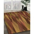 thumbnail image 3 of Ahgly Company Machine Washable Indoor Square Transitional Saffron Red Area Rugs, 5' Square, 3 of 7