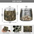 thumbnail image 2 of Yayeee Ashtray with Lid for Cigarette Smokeless Stainless Steel Home Ash Holder, Black Flower Pattern, 2 of 7