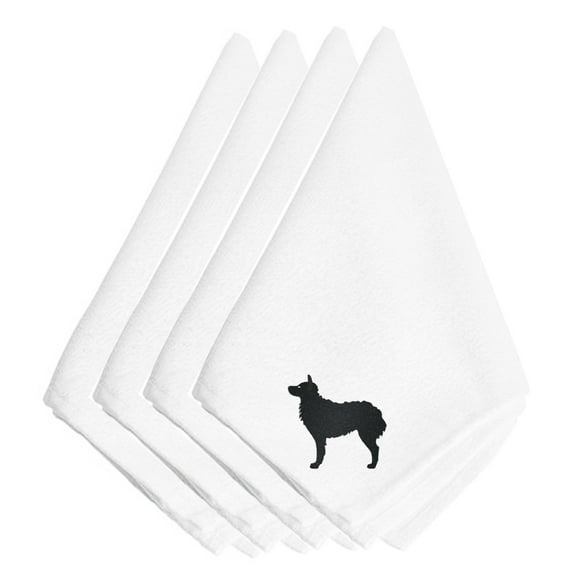 Carolines Treasures BB3421NPKE Croatian Sheepdog Embroidered Napkins, Set of 4