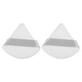 thumbnail image 1 of Unique Bargains 2 Pcs Loose Powder Puff Face Soft Triangle Puff Blender Beauty Makeup Tool Short Plush White, 1 of 6