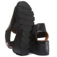 thumbnail image 4 of JUSTINREESS 7100 Women's Leather Chelsea Sandals In Black Size 7, 4 of 6