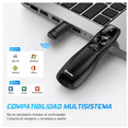 thumbnail image 2 of Apuntador  Bloosom Presentador Láser Inalámbrico Remota Con Usb Negro, 2 of 5