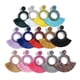 thumbnail image 2 of Pendientes de borlas de aro con cuentas, grandes pendientes colgantes con flecos llamativos estilo bohemio en color camello, 2 of 3