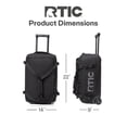 thumbnail image 6 of RTIC Road Trip Rolling Duffle Bag, Medium, Water-Resistant and Wheeled, Black, 6 of 9